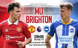 Nhận định MU vs Brighton (20h00 ngày 7/8): Quỷ đỏ rửa hận