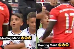 Cầu thủ nhí kinh ngạc khi đối diện Sadio Mane
