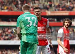 Aaron Ramsdale tiết lộ lý do thường xuyên tranh cãi với Granit Xhaka