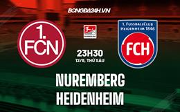 Nhận định bóng đá Nuremberg vs Heidenheim 23h30 ngày 12/8 (Hạng 2 Đức 2022/23)
