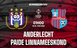 Nhận định Anderlecht vs Paide Linnameeskond 1h00 ngày 12/8 (Europa Conference League 2022/23)