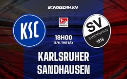 Nhận định, dự đoán Karlsruher vs Sandhausen 18h00 ngày 13/8 (Hạng 2 Đức 2022/23)