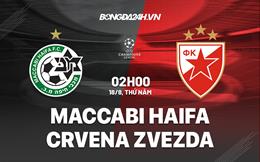 Nhận định Maccabi Haifa vs Crvena Zvezda 2h00 ngày 18/8 (Champions League 2022/23)
