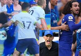 Marc Cucurella nói gì khi bị Cristian Romero giật tóc?