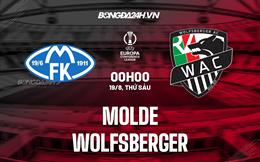 Nhận định,  Molde vs Wolfsberger 0h00 ngày 19/8 (Europa Conference League 2022/23)