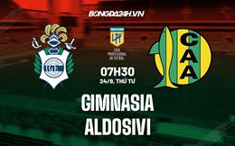 Nhận định, dự đoán Gimnasia vs Aldosivi 7h30 ngày 24/8 (VĐQG Argentina 2022)