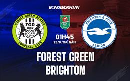 Nhận định Forest Green vs Brighton 01h45 ngày 25/8 (Cúp Liên đoàn Anh 2022/23)