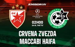 Nhận định Crvena Zvezda vs Maccabi Haifa 2h00 ngày 24/8 (Champions League 2022/23)