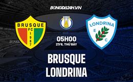 Nhận định,  Brusque vs Londrina 5h00 ngày 27/8 (Hạng 2 Brazil 2022)