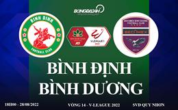 Link xem VTV6 Bình Định vs Bình Dương trực tiếp V-League 2022