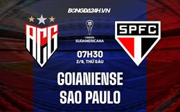 Nhận định Goianiense vs Sao Paulo 7h30 ngày 2/9 (Copa Sudamericana 2022)