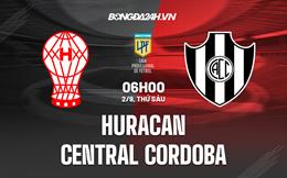 Nhận định Huracan vs Central Cordoba 6h00 ngày 2/9 (VĐQG Argentina 2022)