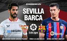 Lewandowski tiếp tục nổ súng, Barca dễ dàng vượt ải Sevilla