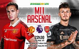 Trực tiếp bóng đá MU vs Arsenal 22h30 ngày 4/9 (Ngoại hạng Anh 2022/23)