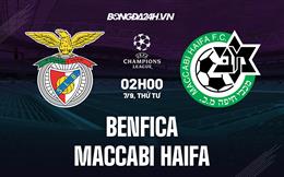 Nhận định,  Benfica vs Maccabi Haifa 2h00 ngày 7/9 (Champions League 2022/23)