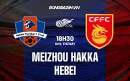 Nhận định Meizhou Hakka vs Hebei 18h30 ngày 10/9 (VĐQG Trung Quốc 2022)