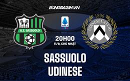 Nhận định,  Sassuolo vs Udinese 20h00 ngày 11/9 (Serie A 2022/23)