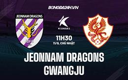 Nhận định Jeonnam Dragons vs Gwangju 11h30 ngày 11/9 (Hạng 2 Hàn Quốc 2022)