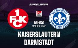 Nhận định, dự đoán Kaiserslautern vs Darmstadt 18h30 ngày 11/9 (Hạng 2 Đức 2022)