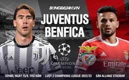 Nhận định bóng đá Juventus vs Benfica 2h00 ngày 15/9 (Champions League 2022/23)