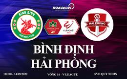 Trực tiếp VTV5 Bình Định vs Hải Phòng link xem vòng 16 V-League 2022