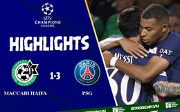 Video Maccabi Haifa vs PSG cúp C1: Khó cản tam tấu MNM