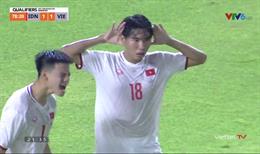 VIDEO: Tiền vệ SLNA sút tung lưới U20 Indonesia