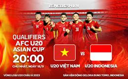 Nhận định U20 Việt Nam vs U20 Indonesia (20h ngày 18/9): Giành vé dự VCK U20 Châu Á