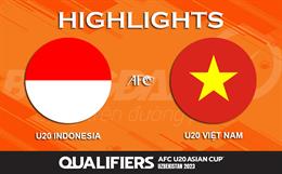 Video tổng hợp: U20 Indonesia vs U20 Việt Nam (VL U20 châu Á 2023)