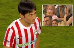 Hình ảnh đáng thương vụ sao Nhật Bản nhận thẻ đỏ sau 20 giây ra mắt CLB mới 