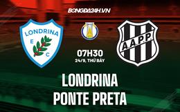 Nhận định, dự đoán Londrina vs Ponte Preta 7h30 ngày 24/9 (Hạng 2 Brazil 2022)