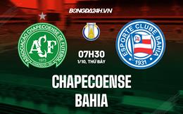 Nhận định,  Chapecoense vs Bahia 7h30 ngày 1/10 (Hạng 2 Brazil 2022)