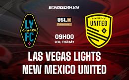 Nhận định Las Vegas Lights vs New Mexico United 9h00 ngày 1/10 (Hạng Nhất Mỹ 2022)