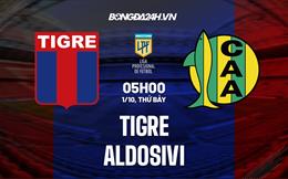 Nhận định, dự đoán Tigre vs Aldosivi 5h00 ngày 1/10 (VĐQG Argentina 2022)