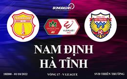 Trực tiếp VTV6 Nam Định vs Hà Tĩnh link xem V-League 2022