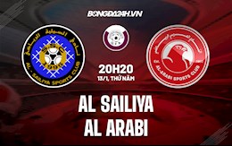 Nhận định, dự đoán Al Sailiya vs Al Arabi 20h20 ngày 13/1 (VĐQG Qatar 2021/22)