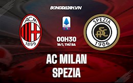 Link xem trực tiếp bóng đá AC Milan vs Spezia 0h30 ngày 18/1/2022