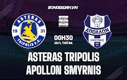 Nhận định Asteras Tripolis vs Apollon Smyrnis 0h30 ngày 25/1 (VĐQG Hy Lạp 2021/22)