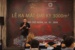 Ủng hộ các chiến binh sao vàng, FPT Play và Hội CĐV Vietnam Golden Star đồng hành thực hiện đại kỳ khổng lồ