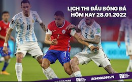 Lịch thi đấu bóng đá hôm nay 28/1: Chile vs Argentina