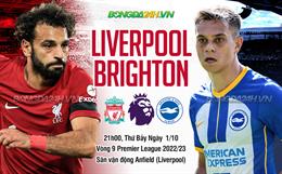 Nhận định Liverpool vs Brighton (21h00 ngày 1/10): Nỗi ám ảnh Anfield