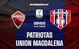 Nhận định Patriotas vs Union Magdalena 8h00 ngày 4/10 (VĐQG Colombia 2022)