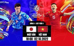 Video futsal Nhật Bản vs futsal Việt Nam (Bảng D VCK futsal châu Á 2022)