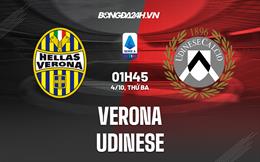 Nhận định,  Verona vs Udinese 1h45 ngày 4/10 (Serie A 2022/23)