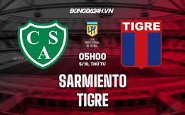 Nhận định dự đoán Sarmiento vs Tigre 5h00 ngày 5/10 (VĐQG Argentina 2022)