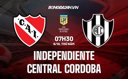 Nhận định Independiente vs Central Cordoba 7h30 ngày 6/10 (VĐQG Argentina 2022)