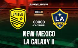 Nhận định New Mexico vs LA Galaxy II 8h00 ngày 6/10 (Hạng Nhất Mỹ 2022)