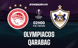 Nhận định, dự đoán Olympiacos vs Qarabag 2h00 ngày 7/10 (Europa League 2022/23)