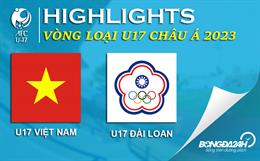 Video tổng hợp: Việt Nam vs Đài Loan (Bảng F VL U17 châu Á 2023)