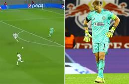 Joe Hart mắc sai lầm khó tin ở Champions League